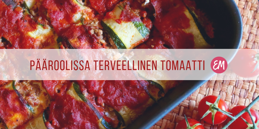 Ihanat reseptit: tomaattinen kesäkurpitsavuoka ja linssi-tomaattikeitto
